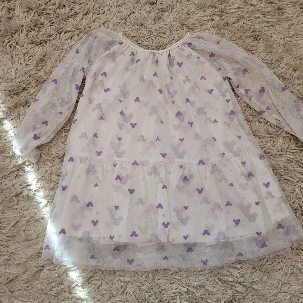 Disney Purple and White Kids Dress